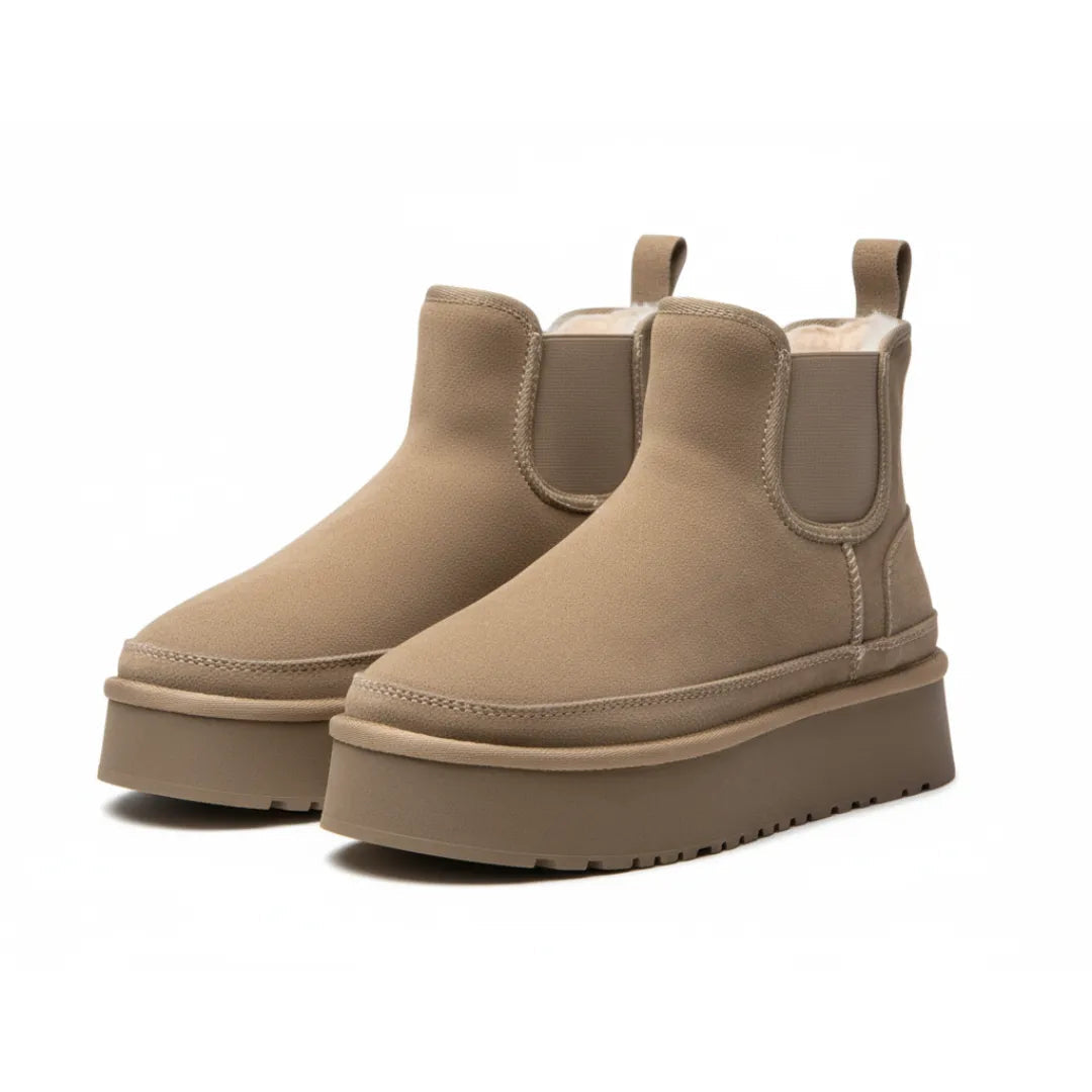 Zinzi | Cozy Ankle Boots Suede Chelsea Style