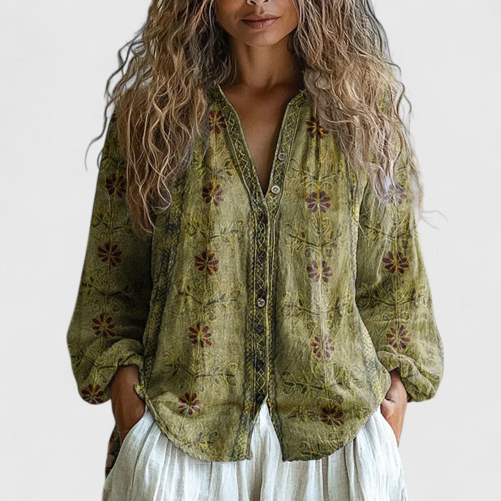 Mykayla | Retro Blouse