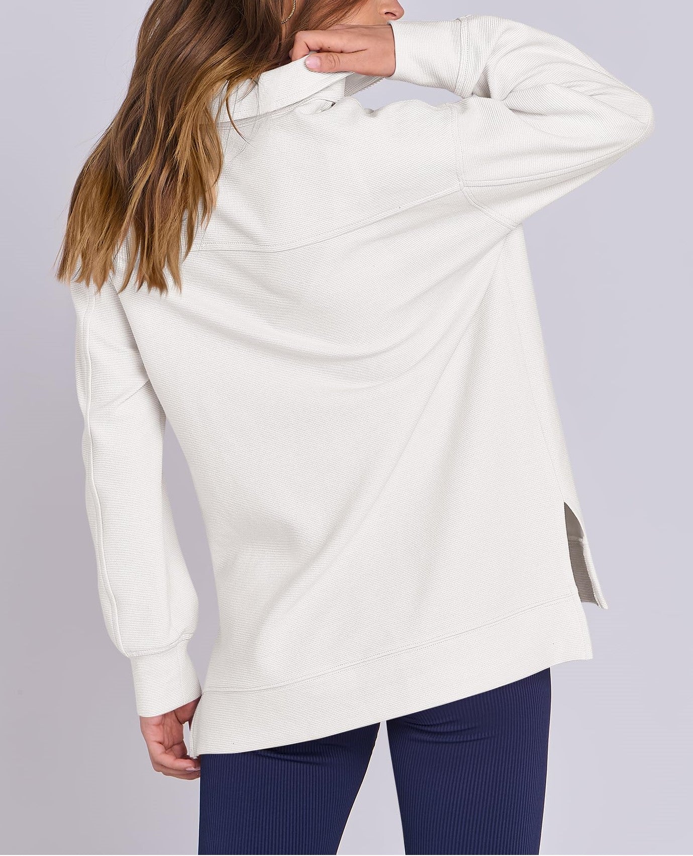 Anouk | Quarter Zip Oversized Knit Pullover
