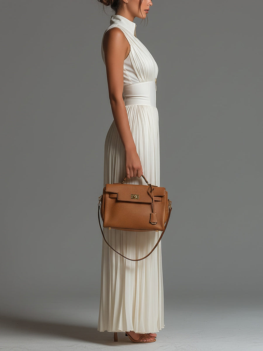 Odette™ | V-Neck Wide-Leg Chiffon Jumpsuit