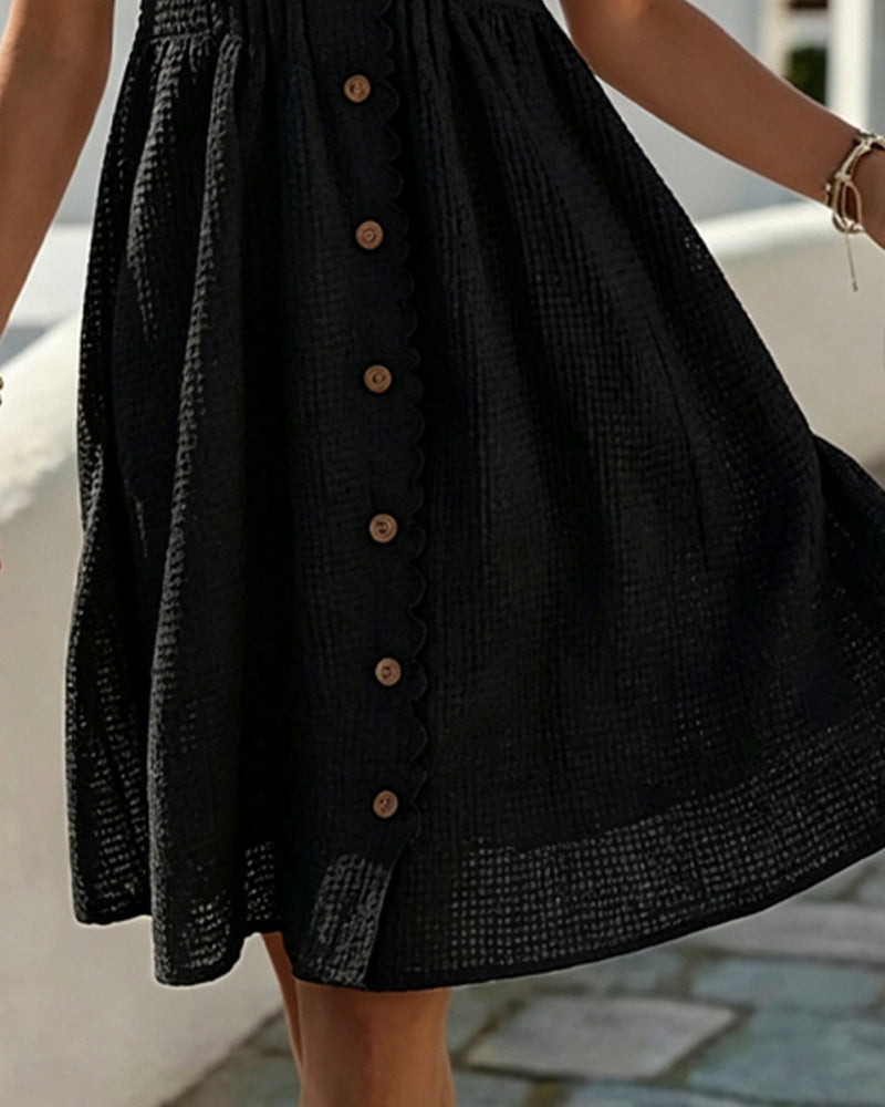 Deneke | Balloon Sleeve Midi Dress