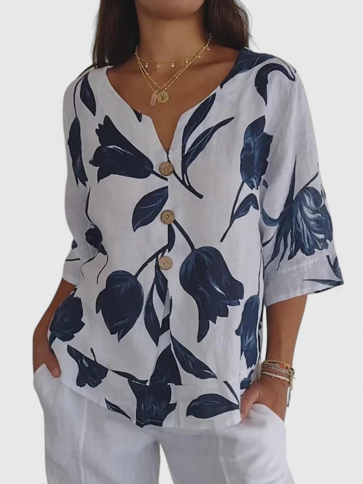 Laura | V-Neck Blouse
