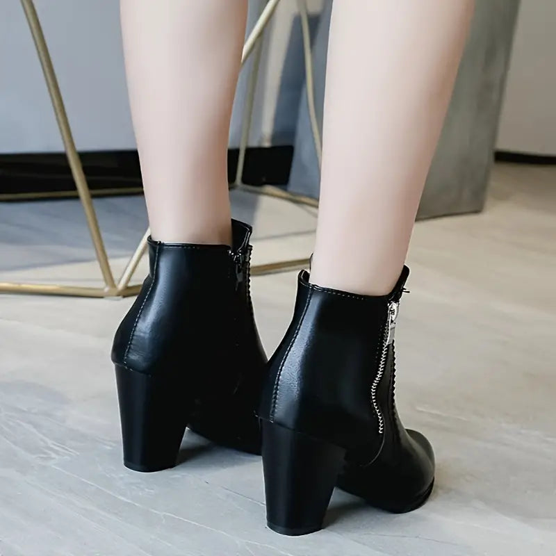Women’s Soft Sole Chunky Heel Ankle Boots