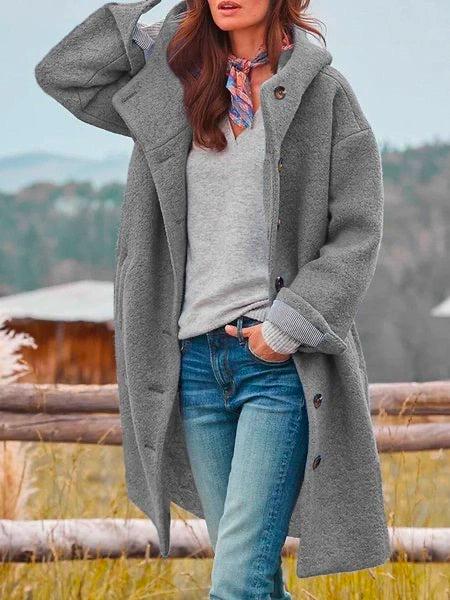 Audrey - Cozy Button-Up Outdoor Jacket