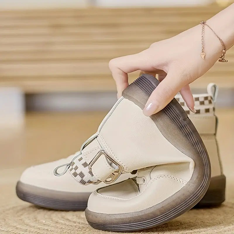 Women’s Comfort Buckle Strap Boots
