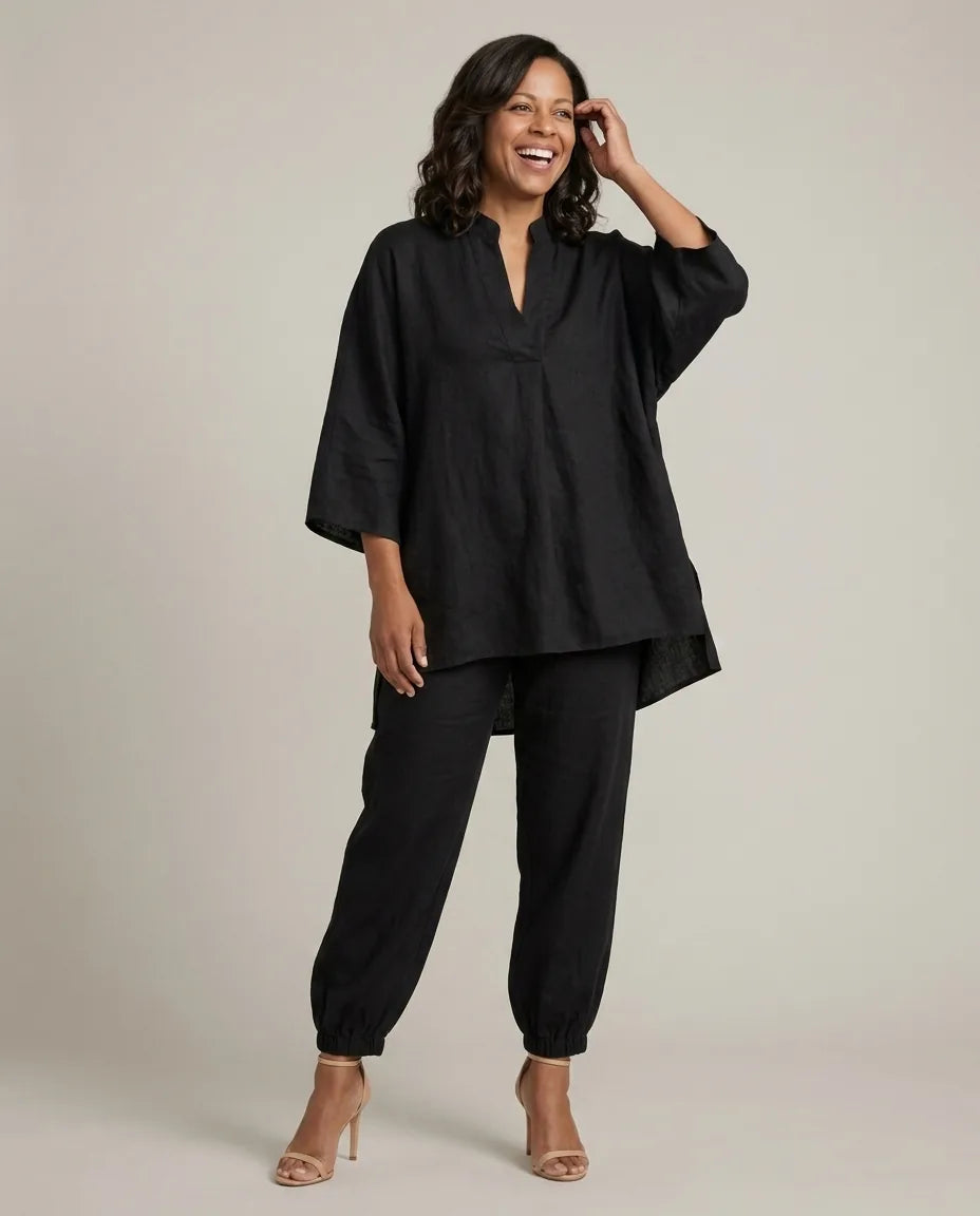 Gabrielle | V-Neck Batwing Two-Piece Set