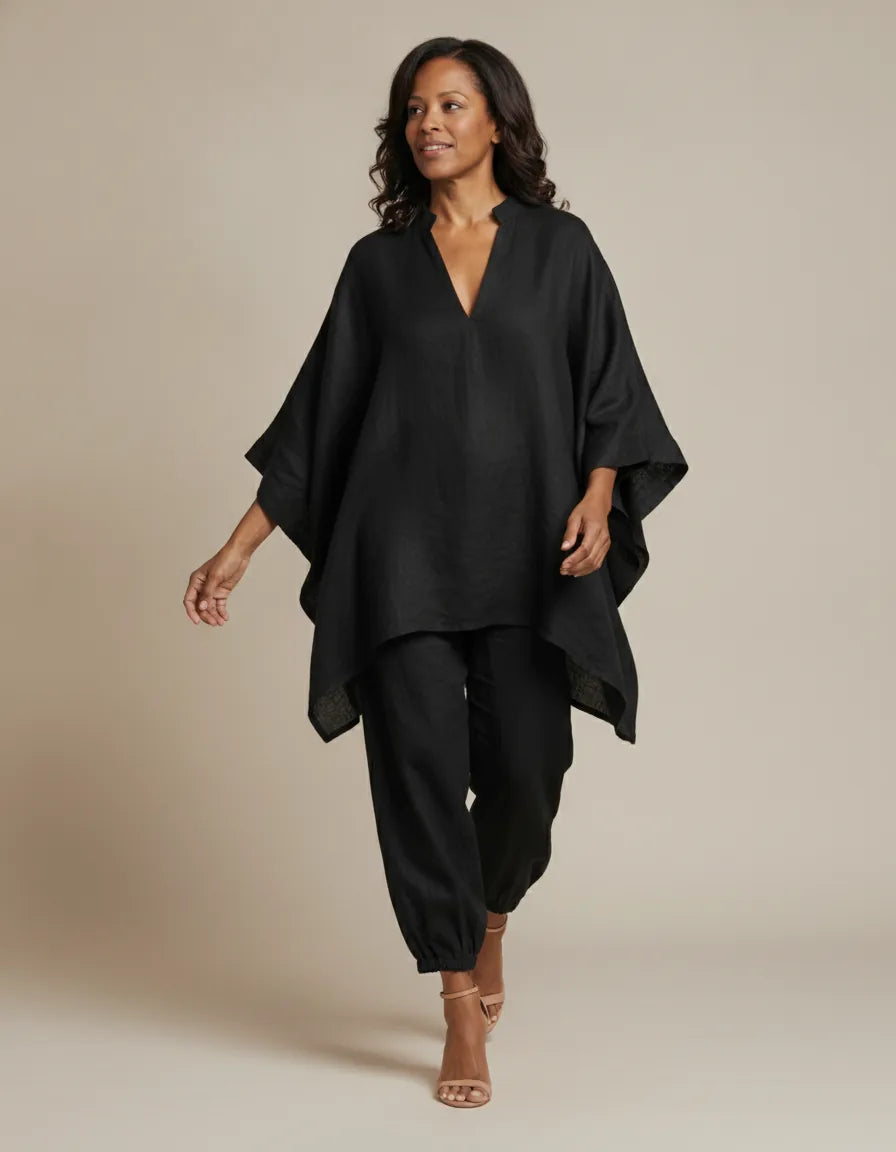 Gabrielle | V-Neck Batwing Two-Piece Set