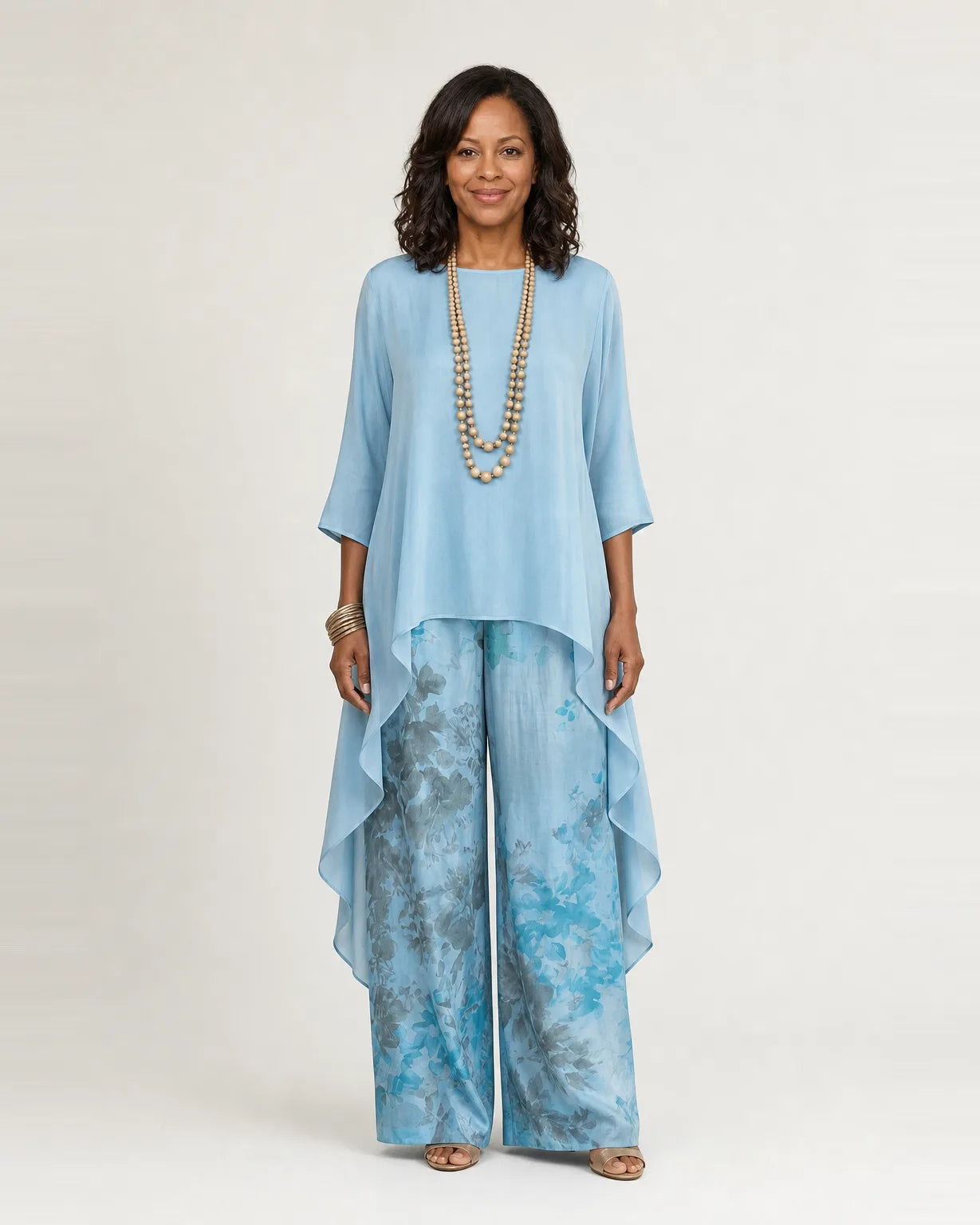 Cariola | Two-Piece Set with Asymmetric Tunic