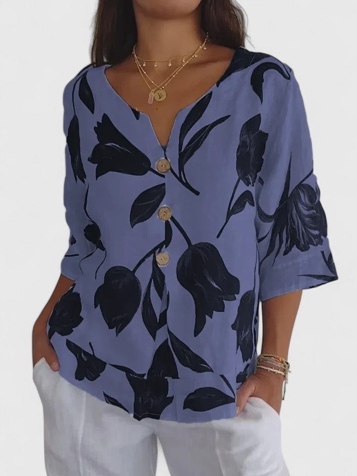 Laura | V-Neck Blouse