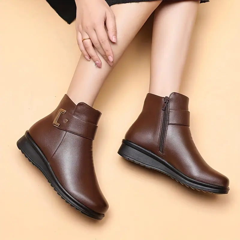Women’s Fleece-Lined Winter Ankle Boots