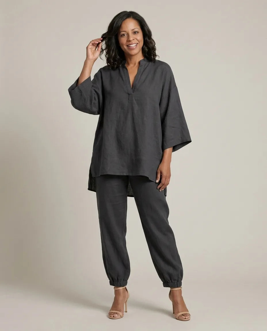 Gabrielle | V-Neck Batwing Two-Piece Set