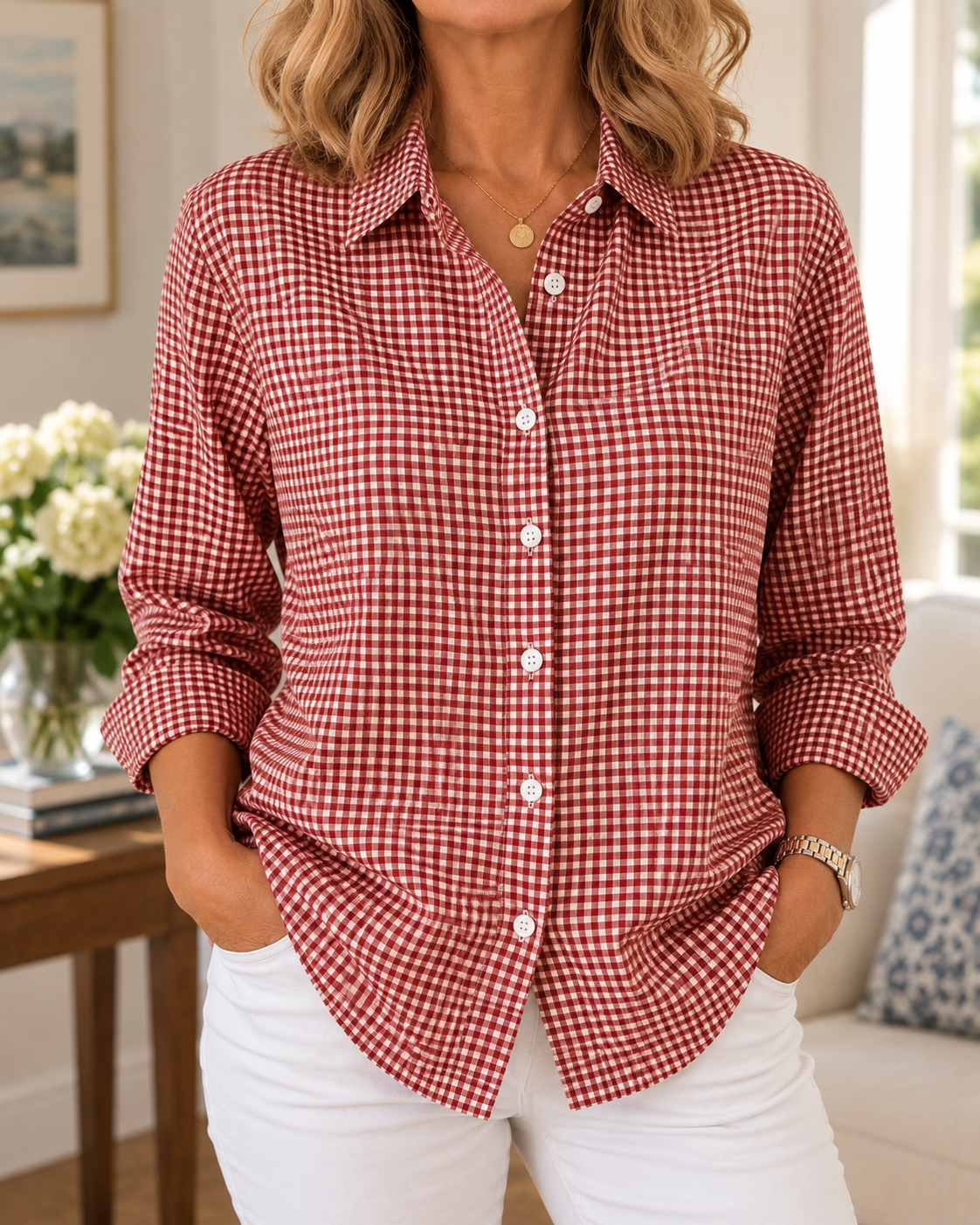 Checkered Button Shirt