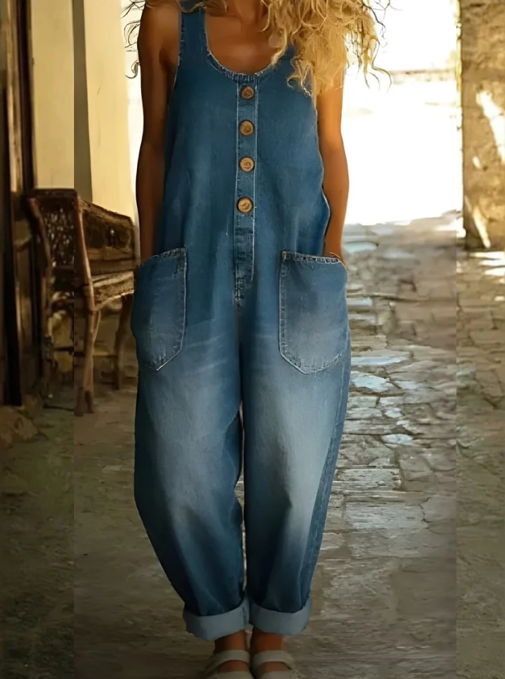 Elspeth | Relaxed Wide-Leg Overalls
