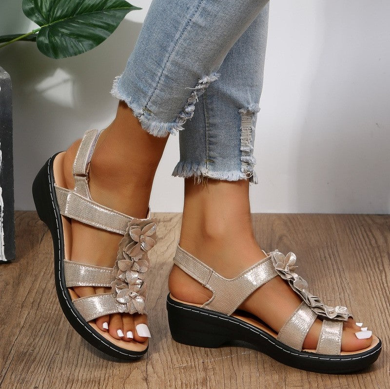 Orthopedic Sandals - Burgundy