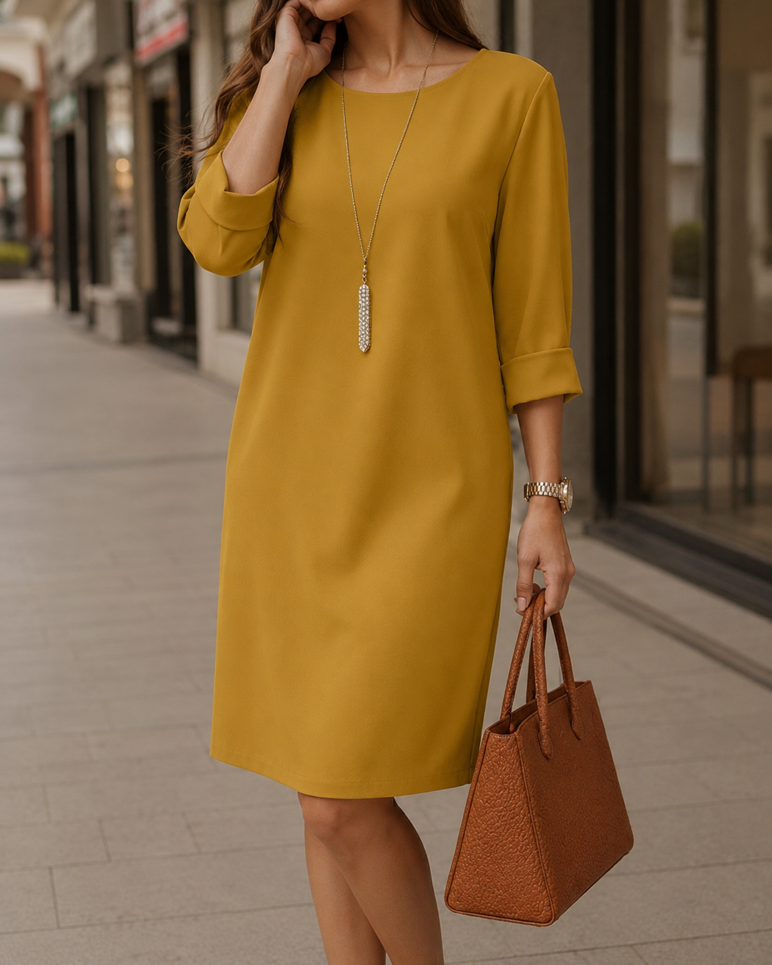 Odette | Tummy-Flattering Midi Dress