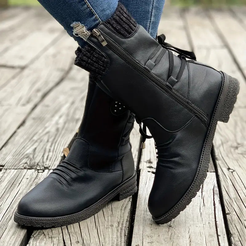 Women’s Retro Black Chelsea Boots