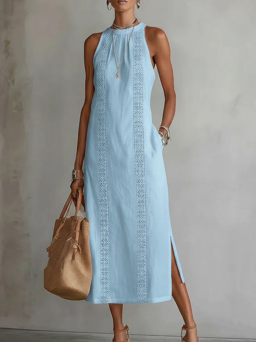 Vittoria Maxi Dress - Timeless Elegance and Artisan Embroidery