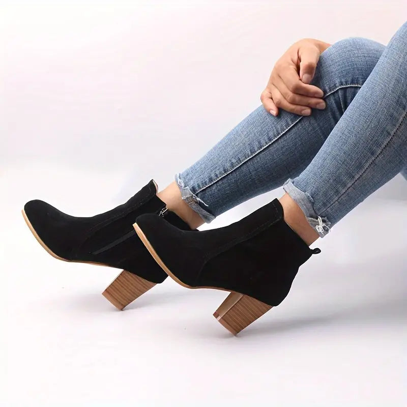 Women’s Comfort Chunky Heel Ankle Boots