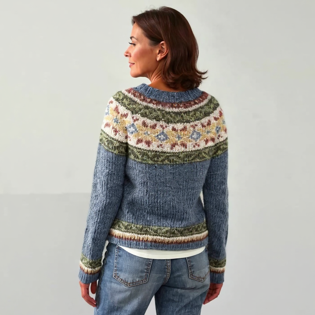 Women’s Patterned Knit Pullover Sweater
