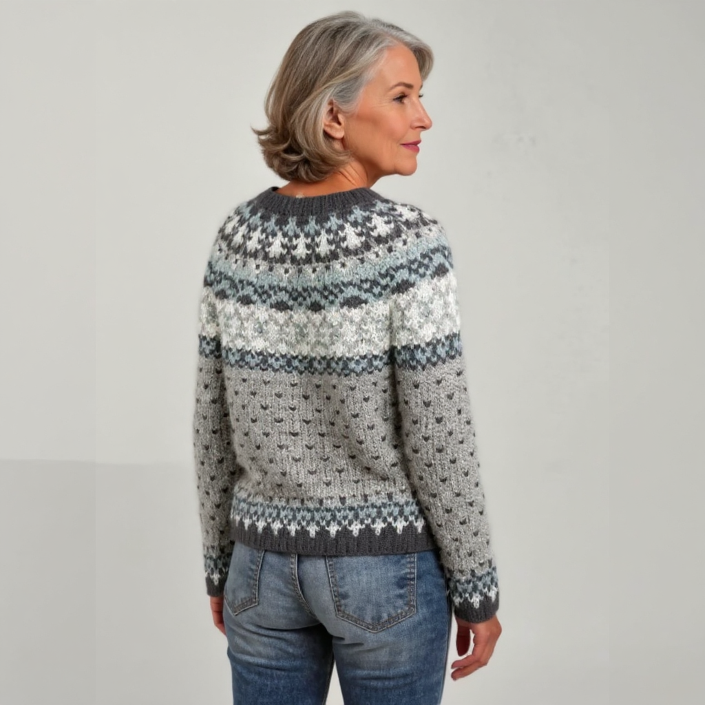 Women’s Fair Isle Crewneck Pullover Sweater