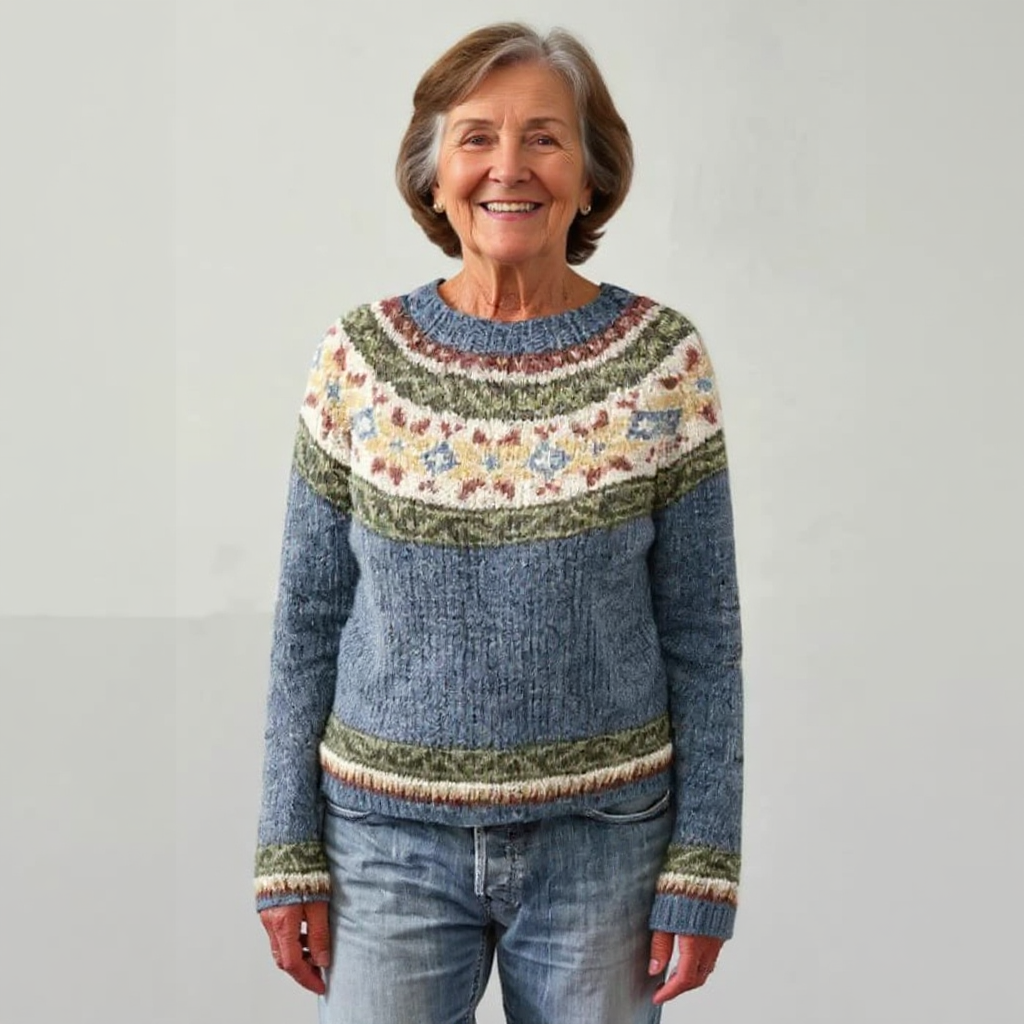 Women’s Patterned Knit Pullover Sweater