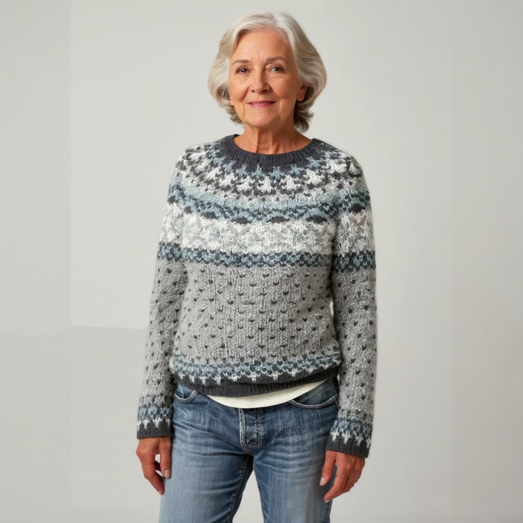 Women’s Fair Isle Crewneck Pullover Sweater