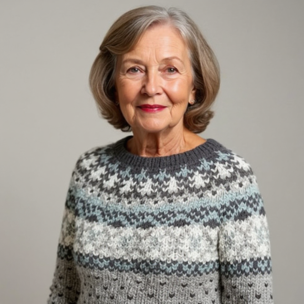 Women’s Fair Isle Crewneck Pullover Sweater