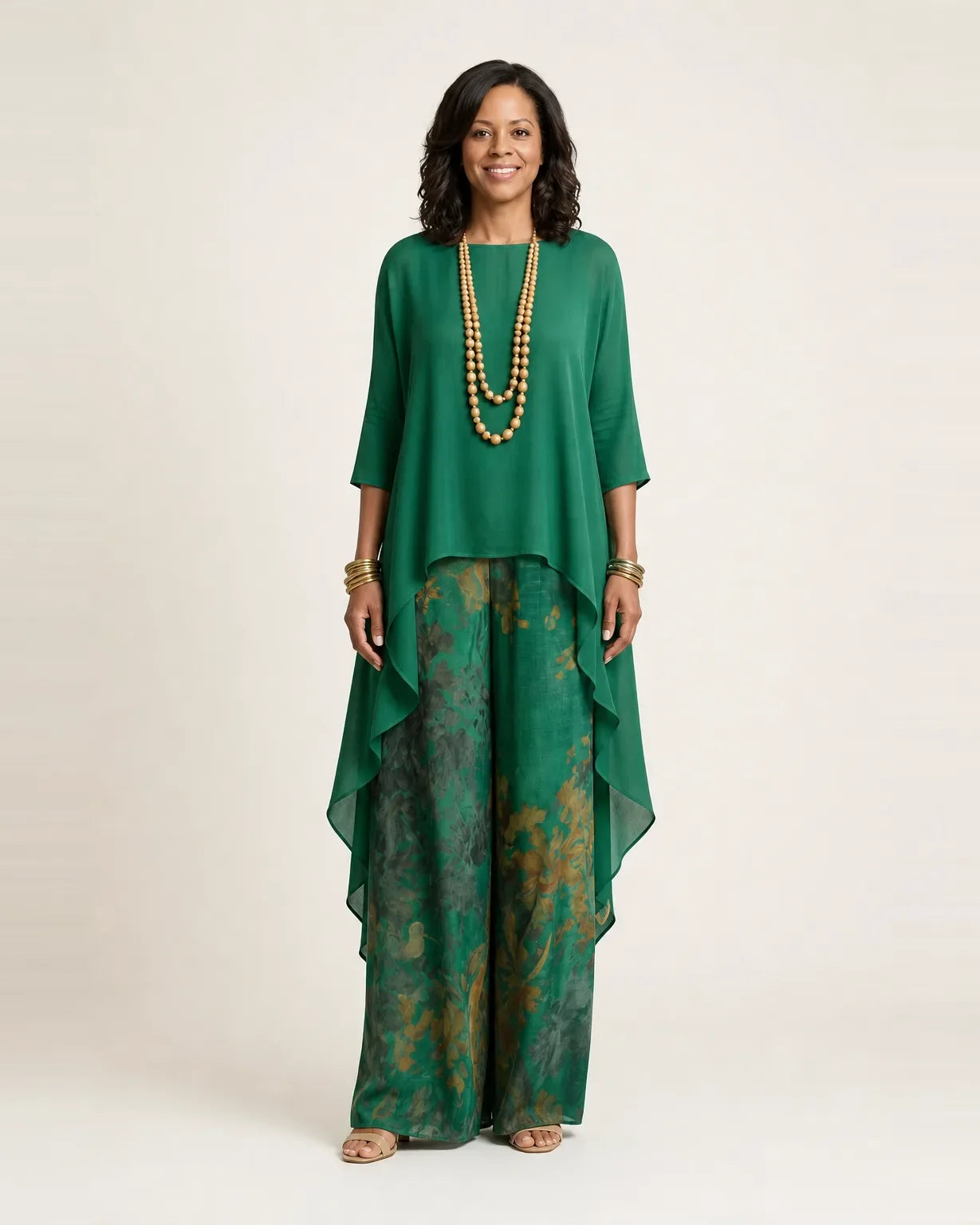 Cariola | Two-Piece Set with Asymmetric Tunic