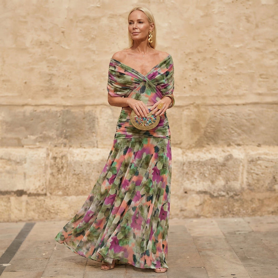KELSEY | PLEATED ELEGANT MIDI DRESS
