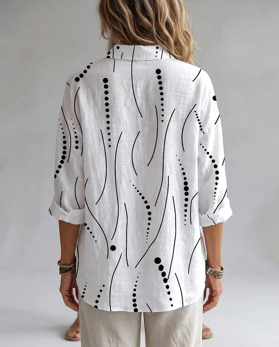 Rosalie™ | Artistic Everyday Comfort Button Blouse