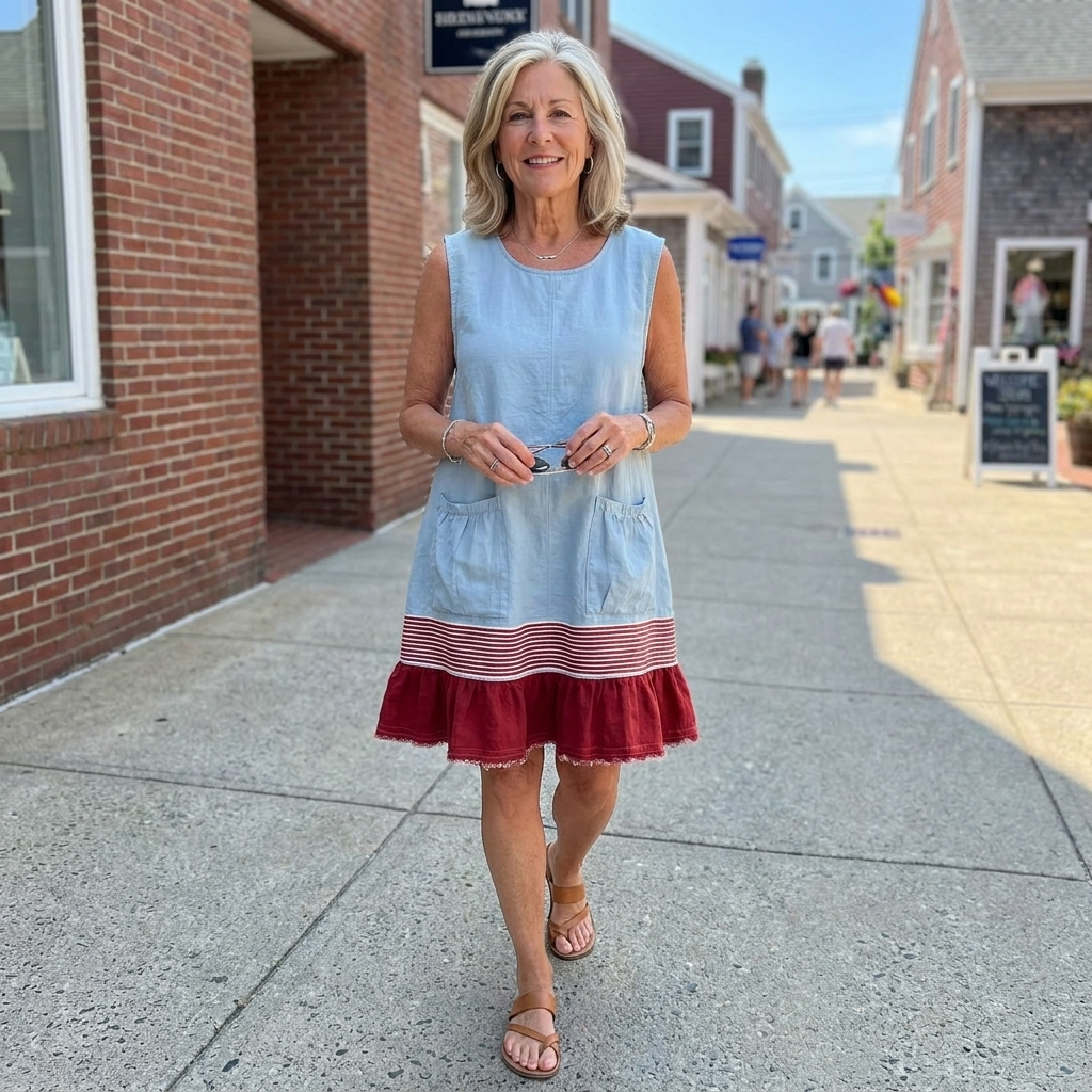 Hazel™ Ruffle Hem Tunic Dress
