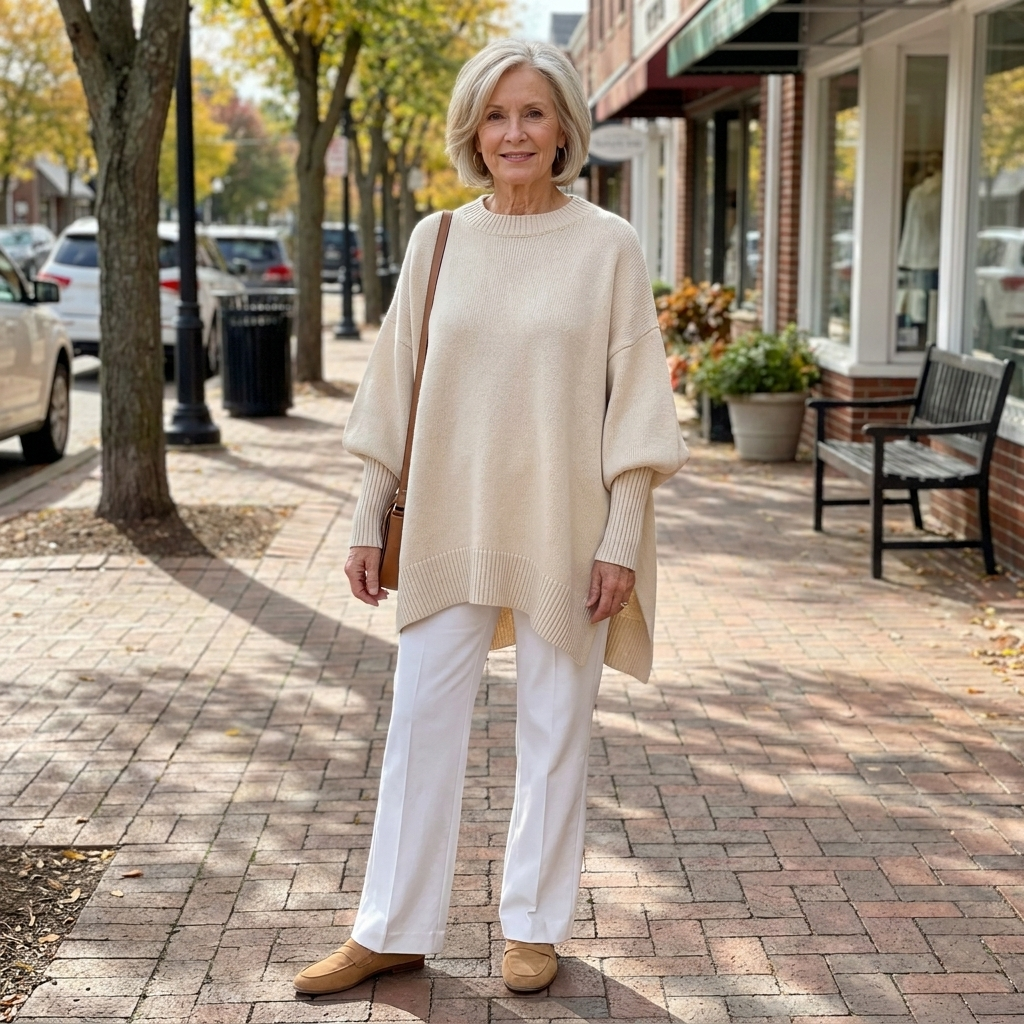Jennifer | Oversized Draped Wide-Neck Sweater