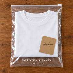 Calvera tee in Dorothy and James Charleston branded packaging