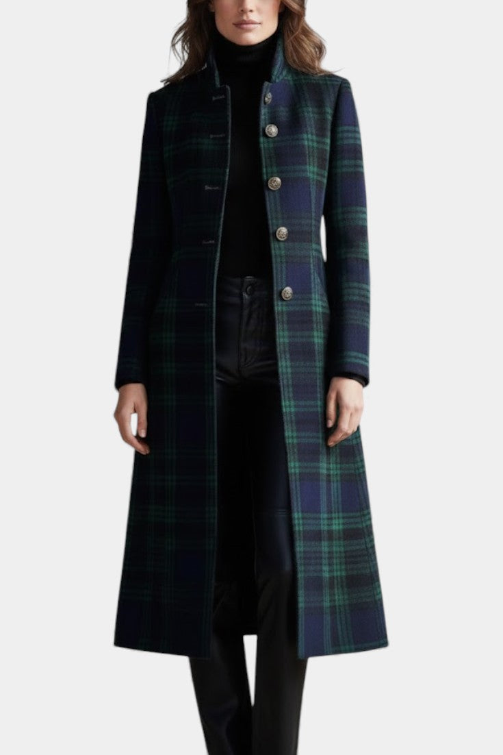 Rebecca | Timeless Plaid Elegant Coat