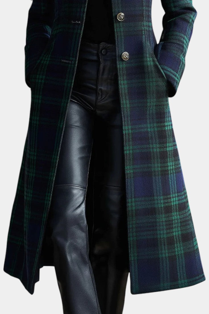 Rebecca | Timeless Plaid Elegant Coat