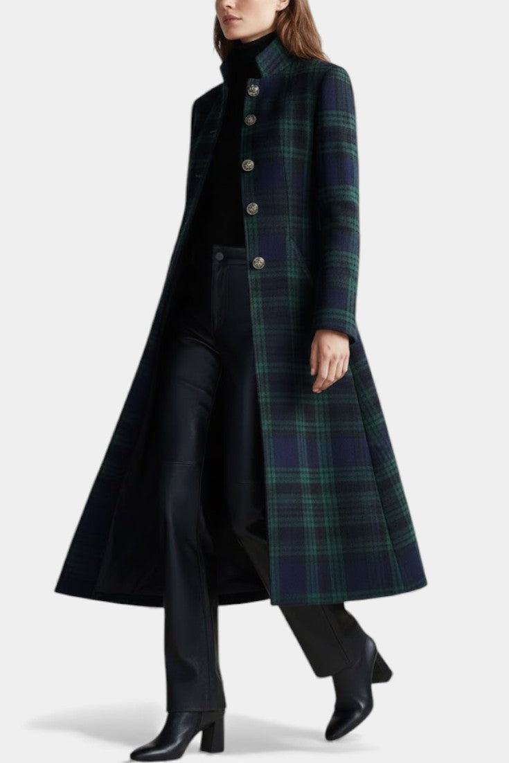 Rebecca | Timeless Plaid Elegant Coat