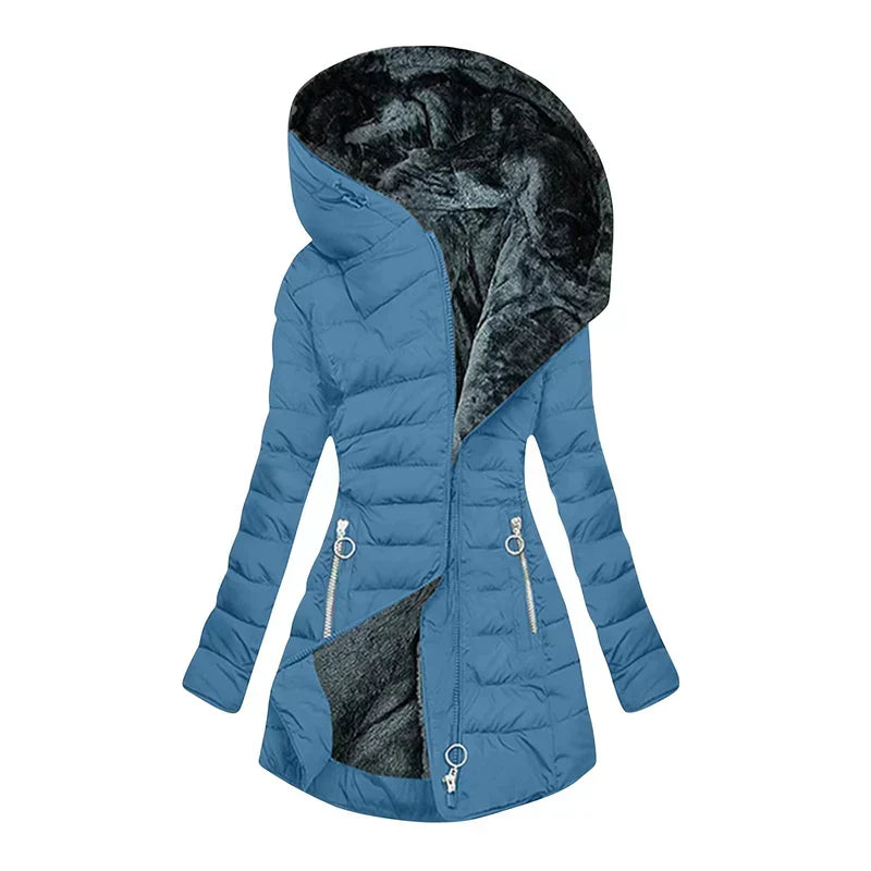 Sienna™ | Fleece-Lined Hooded Winter Coat