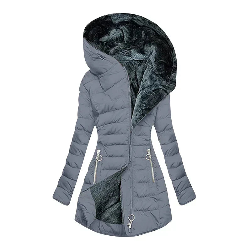 Sienna™ | Fleece-Lined Hooded Winter Coat