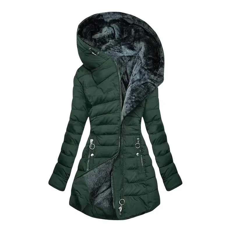 Sienna™ | Fleece-Lined Hooded Winter Coat