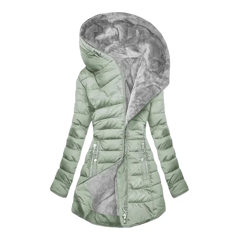 Sienna™ | Fleece-Lined Hooded Winter Coat