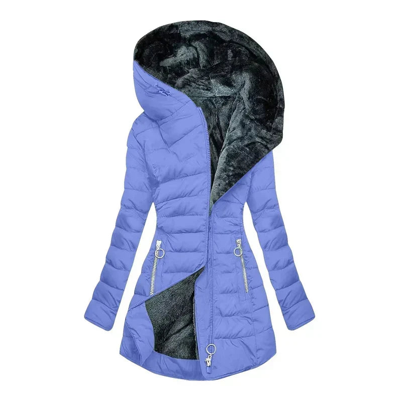 Sienna™ | Fleece-Lined Hooded Winter Coat