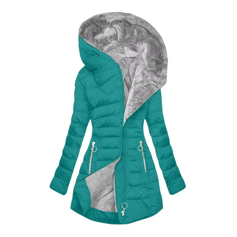 Sienna™ | Fleece-Lined Hooded Winter Coat
