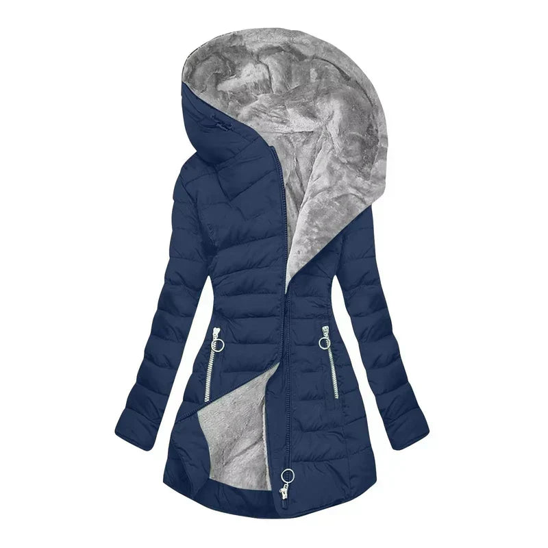 Sienna™ | Fleece-Lined Hooded Winter Coat