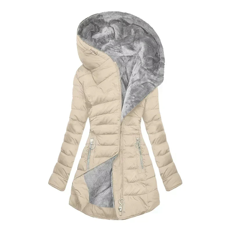 Sienna™ | Fleece-Lined Hooded Winter Coat