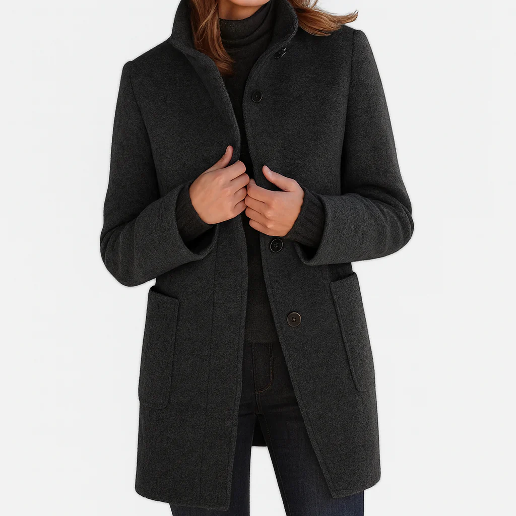 Beatrice™ | Classic Everyday Button Coat