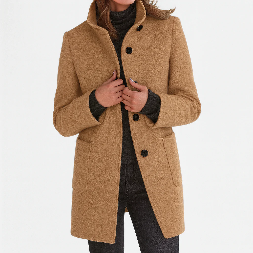 Beatrice™ | Classic Everyday Button Coat