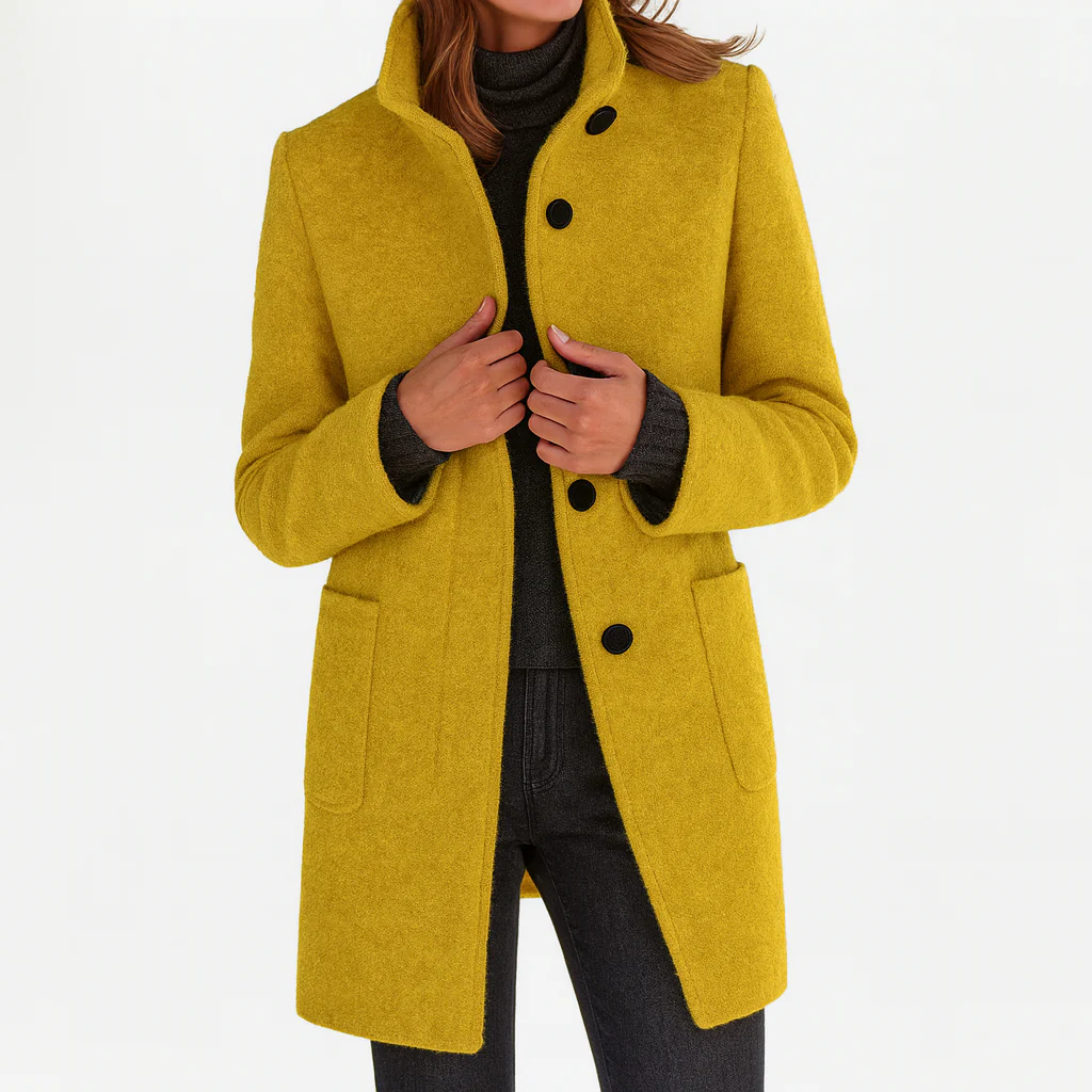 Beatrice™ | Classic Everyday Button Coat