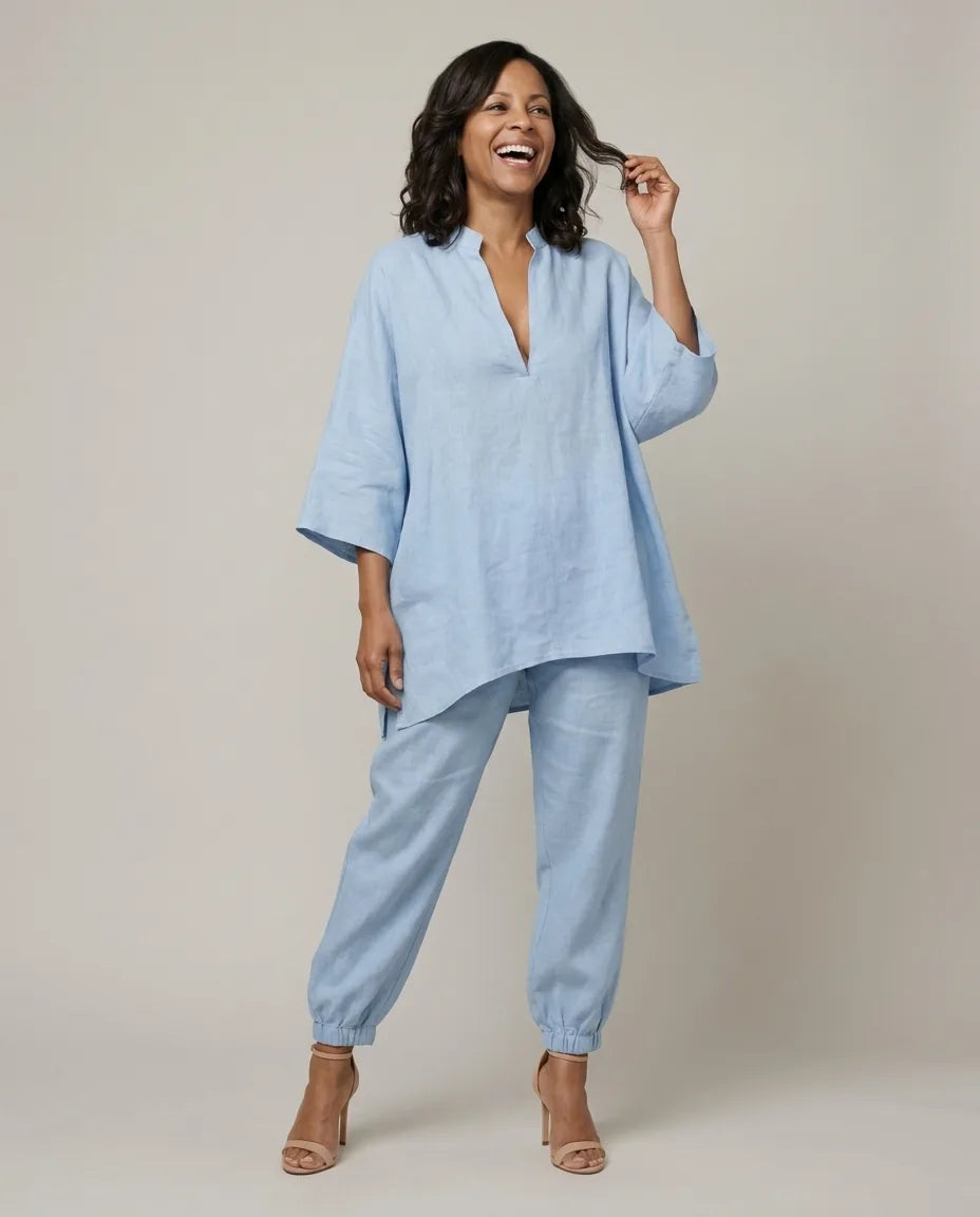 Gabrielle | V-Neck Batwing Two-Piece Set