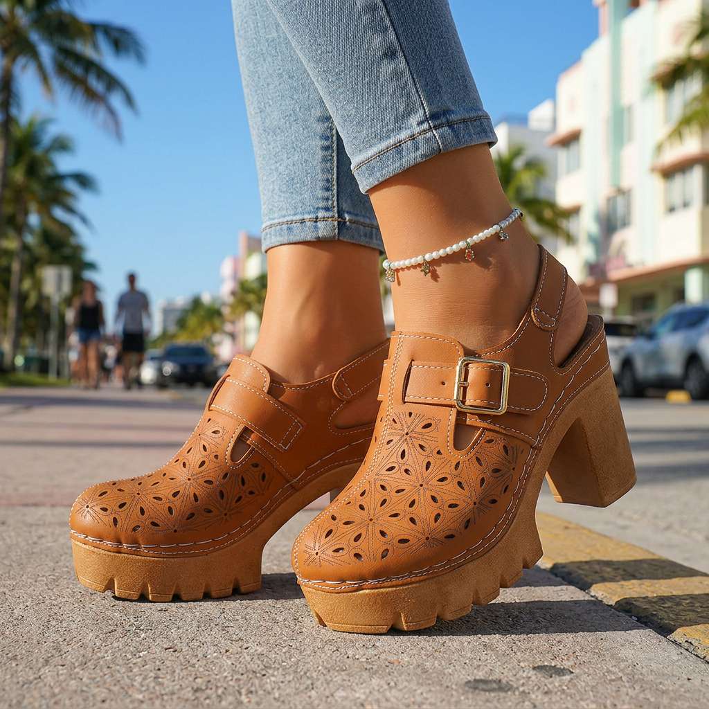 Adeline I Buckle Heels