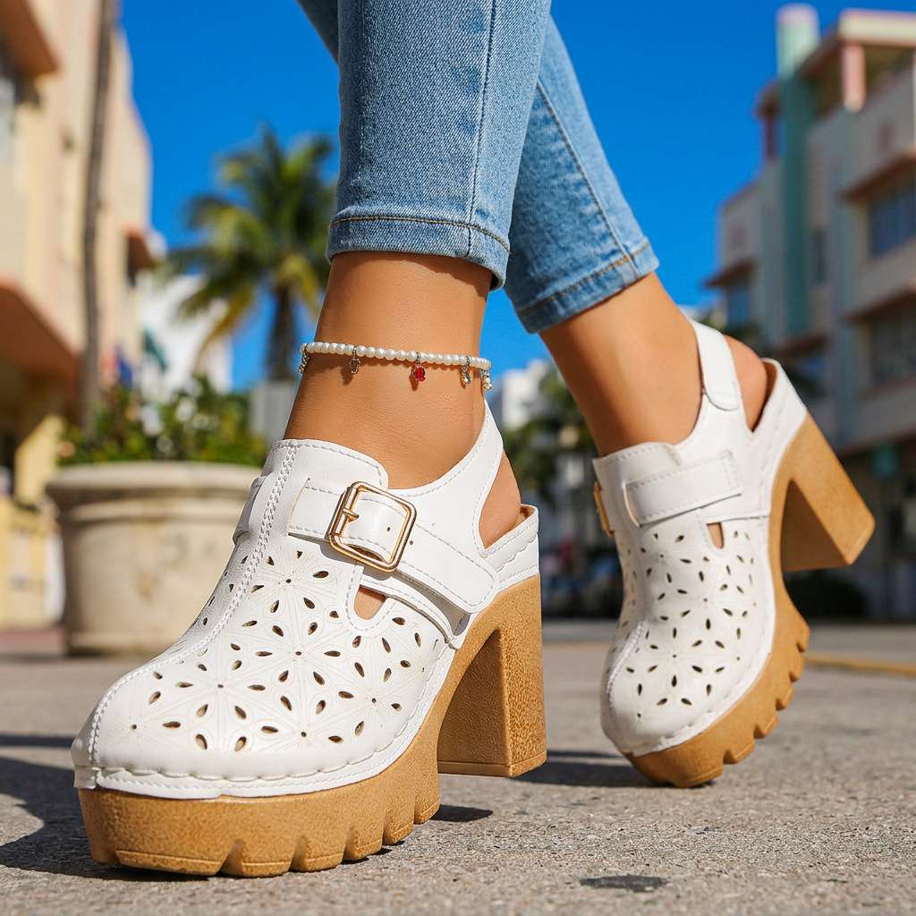 Adeline I Buckle Heels